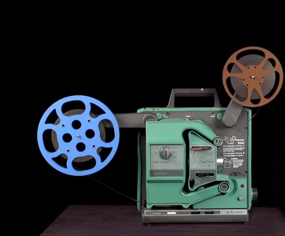 What kind of projectors do movie theaters use?
