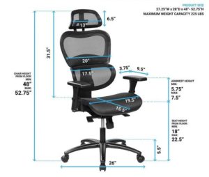 best office chair for plus size - chair dimensions