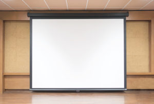 tensioned projection screen